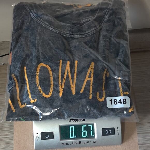 Spirit Halloween Hallowasted Pumpkin Acid Wash T-shirt - Picture 3 of 11